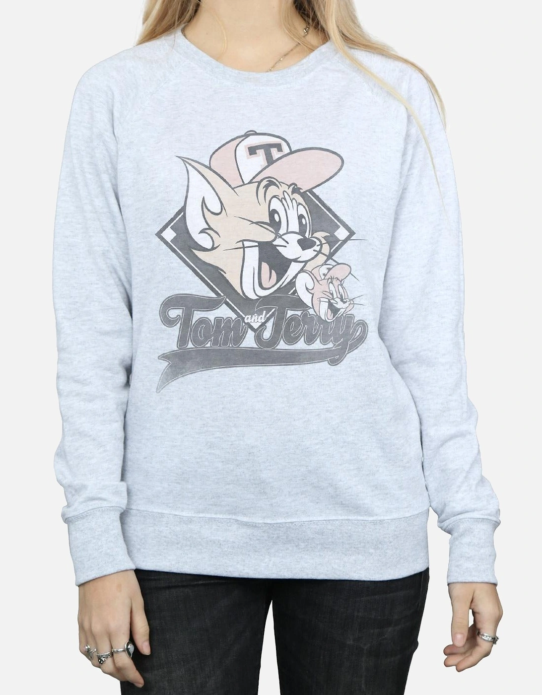 Tom And Jerry Womens/Ladies Baseball Caps Sweatshirt
