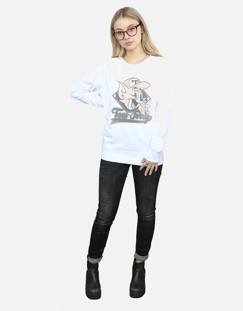 Tom And Jerry Womens/Ladies Baseball Caps Sweatshirt