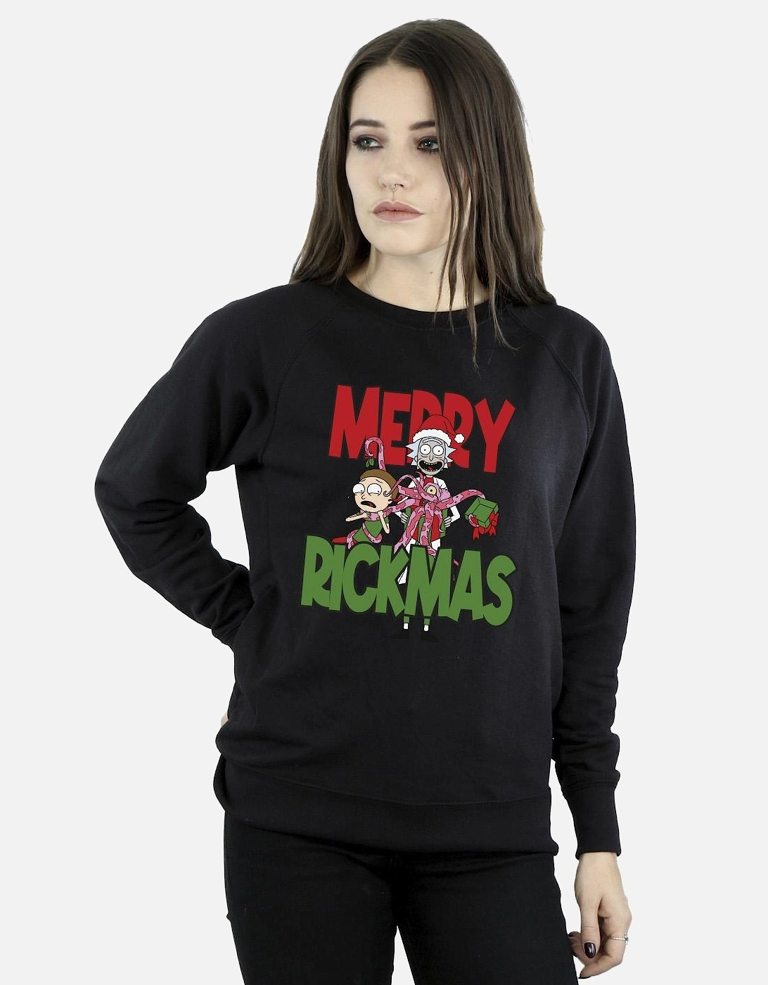 Womens/Ladies Merry Rickmas Sweatshirt