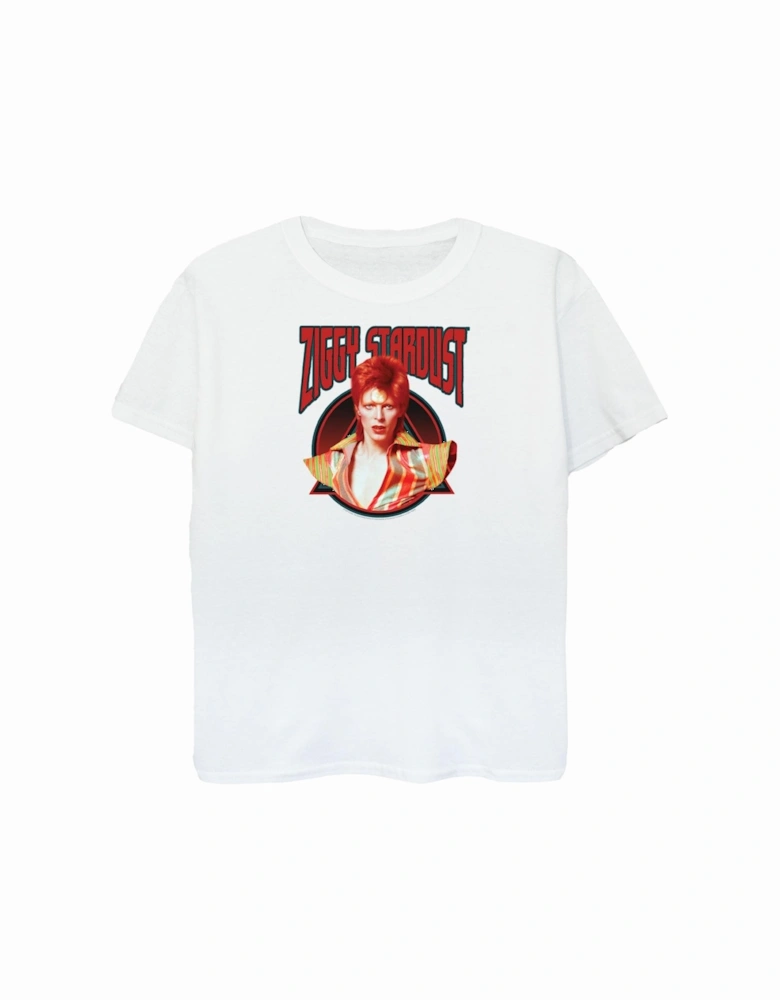 Womens/Ladies Ziggy Stardust Boyfriend Fit Cotton Boyfriend T-Shirt