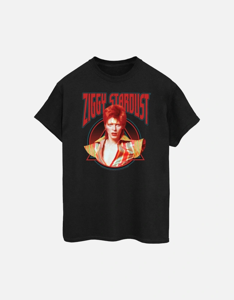 Womens/Ladies Ziggy Stardust Boyfriend Fit Cotton Boyfriend T-Shirt