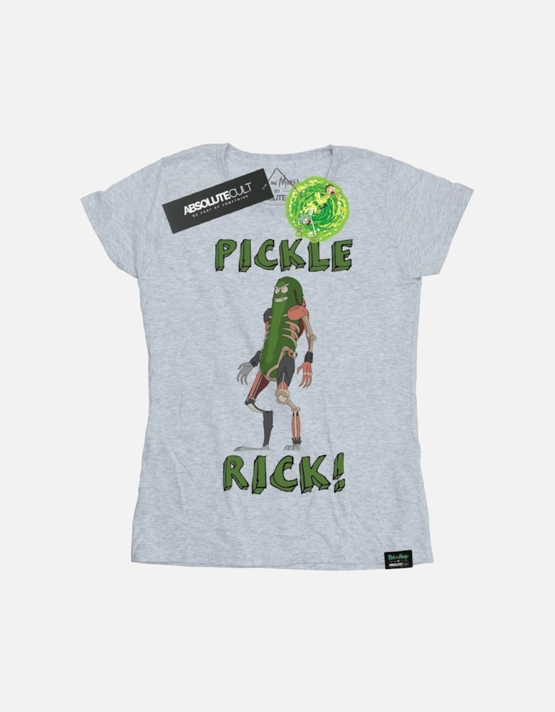 Womens/Ladies Pickle Rick Cotton T-Shirt