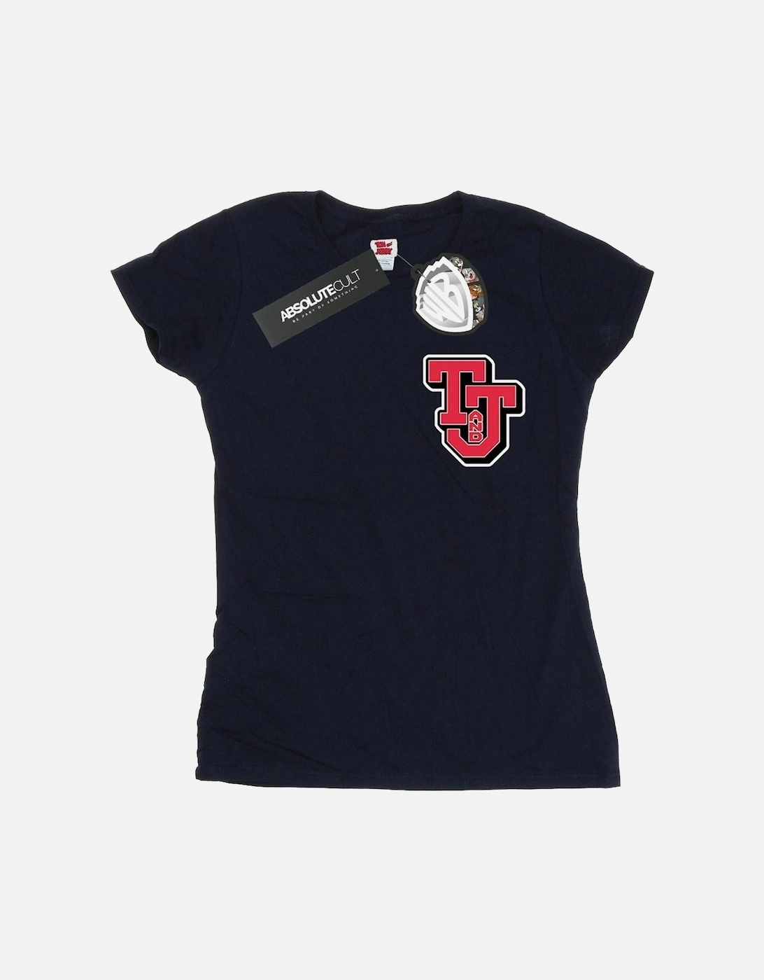 Tom And Jerry Womens/Ladies Collegiate Logo Cotton T-Shirt, 5 of 4