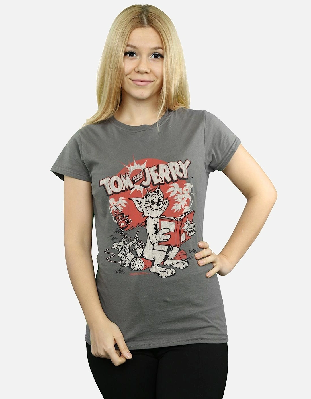 Tom And Jerry Womens/Ladies Rocket Prank Cotton T-Shirt