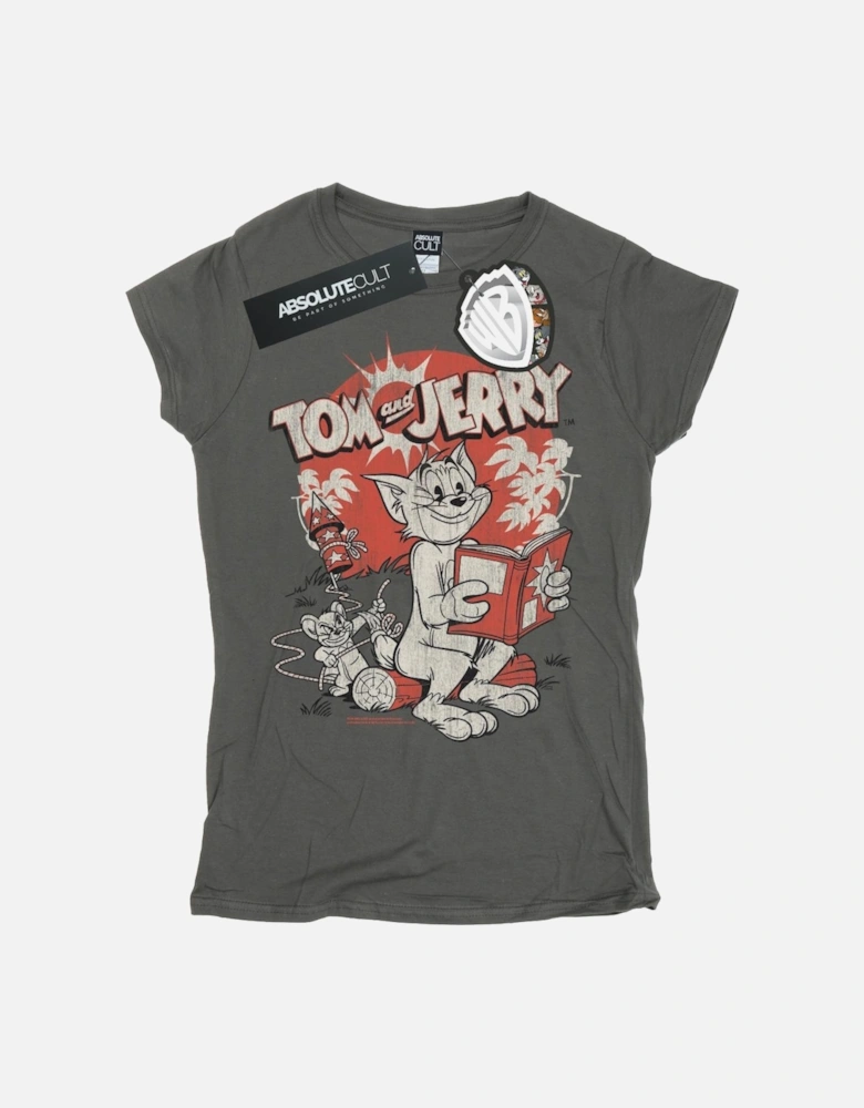 Tom And Jerry Womens/Ladies Rocket Prank Cotton T-Shirt