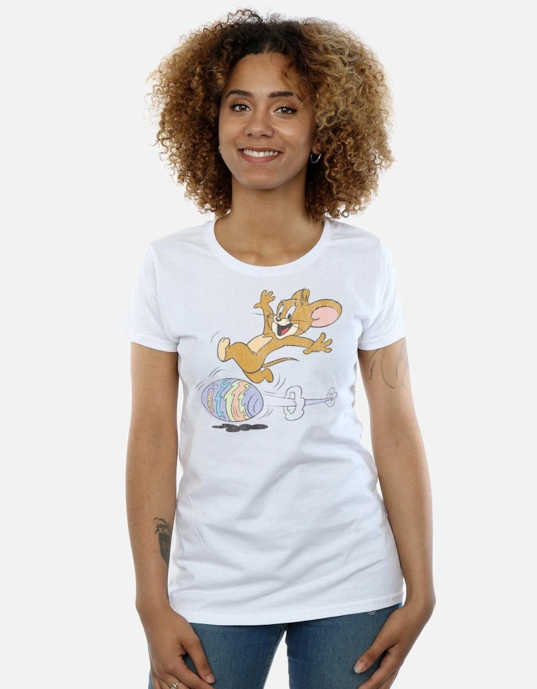 Tom And Jerry Womens/Ladies Egg Run Cotton T-Shirt