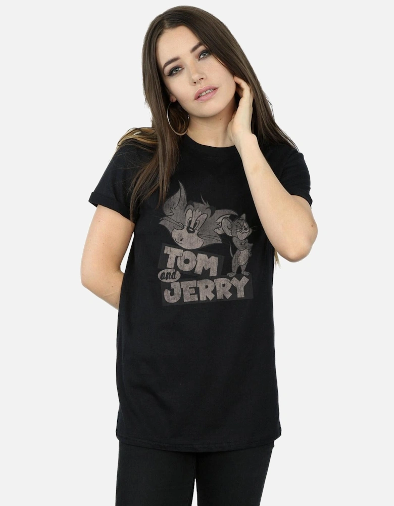 Tom And Jerry Womens/Ladies Cartoon Wink Cotton Boyfriend T-Shirt