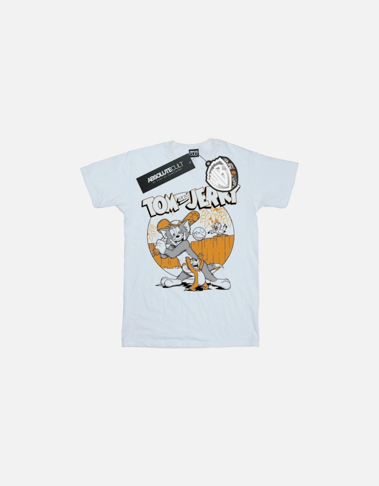 Tom And Jerry Boys Play Baseball T-Shirt