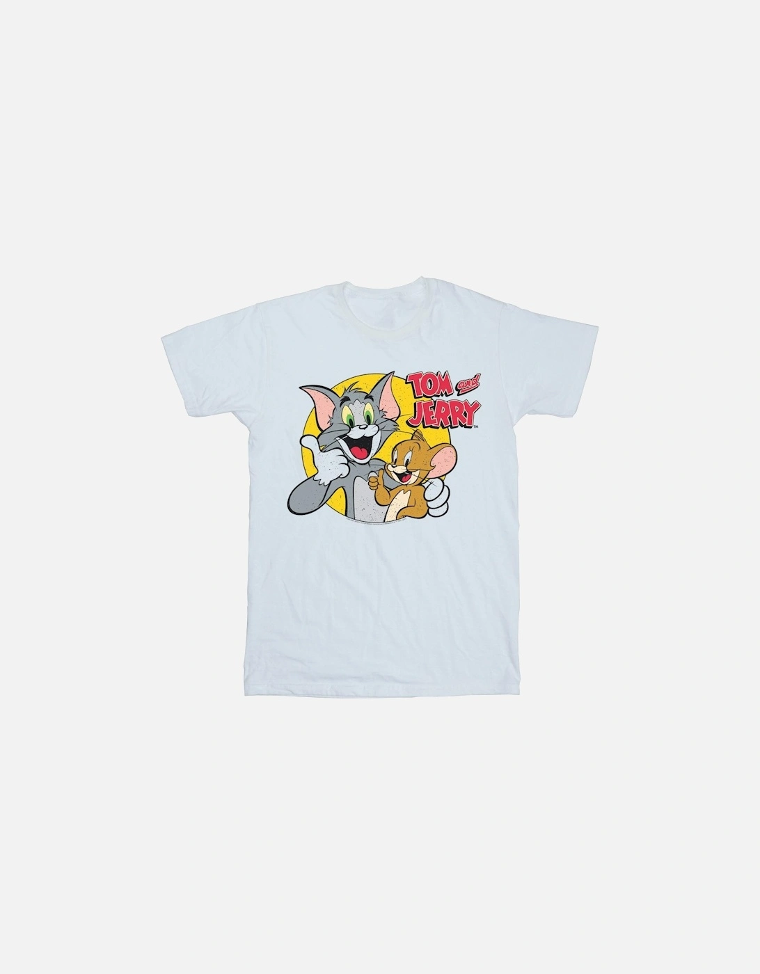 Tom And Jerry Girls Thumbs Up Cotton T-Shirt, 4 of 3