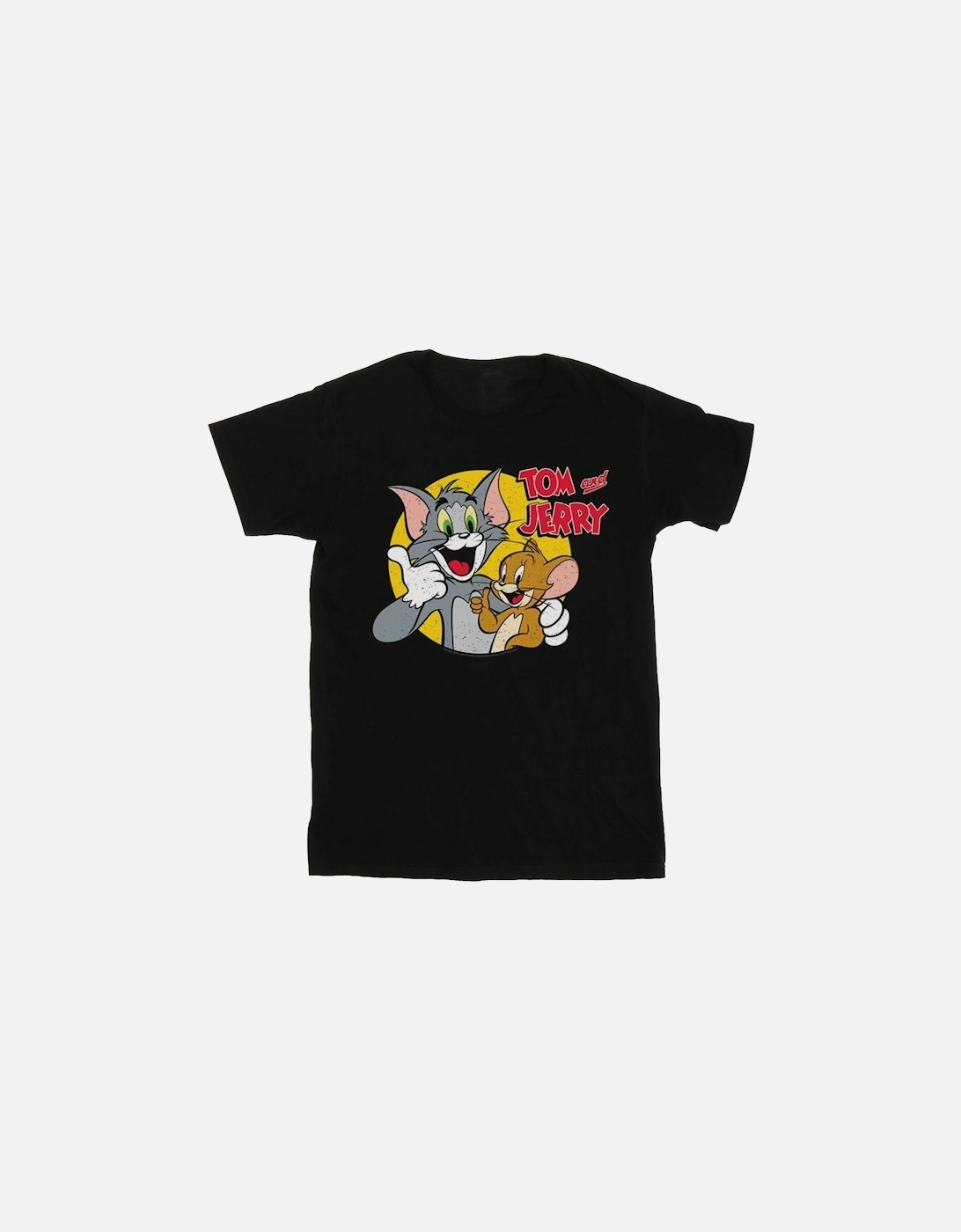 Tom And Jerry Girls Thumbs Up Cotton T-Shirt, 4 of 3