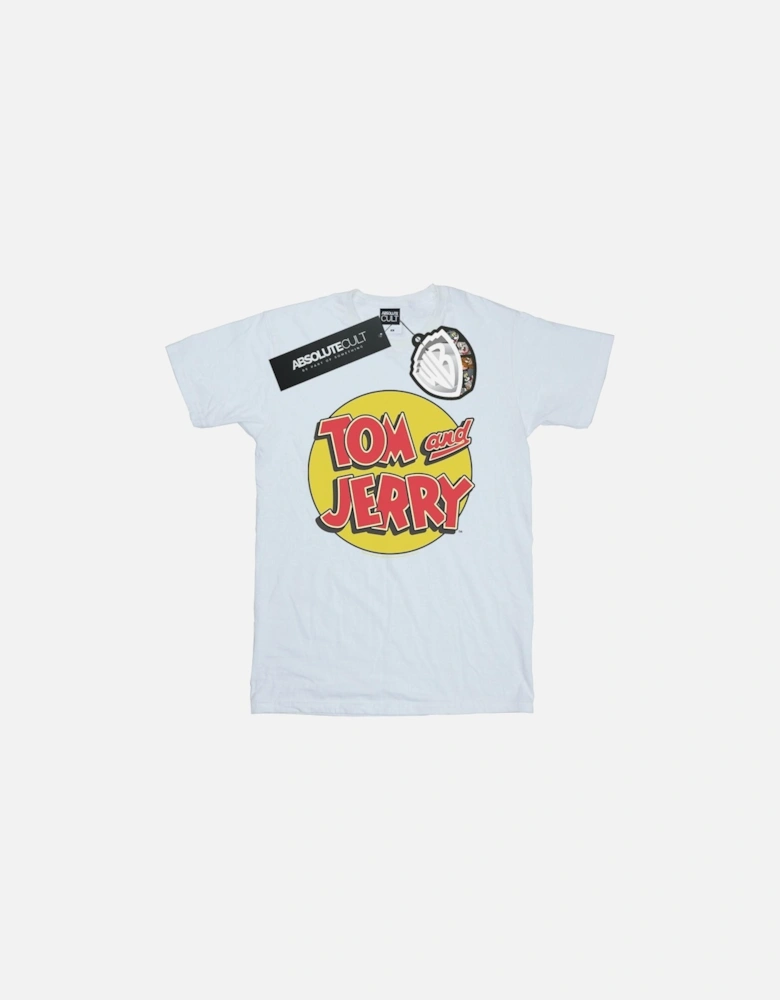 Tom And Jerry Womens/Ladies Circle Logo Cotton Boyfriend T-Shirt