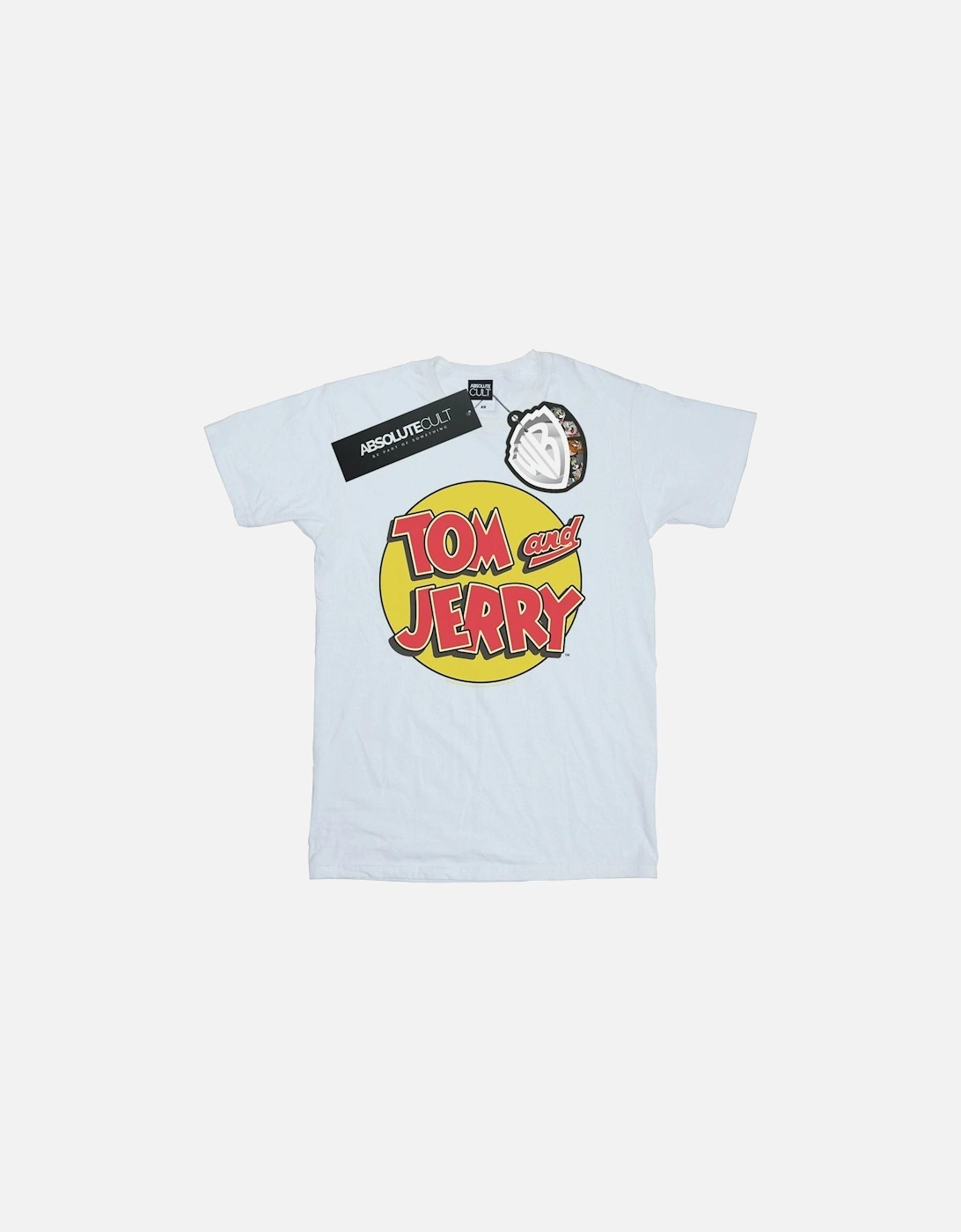 Tom And Jerry Mens Circle Logo T-Shirt, 4 of 3