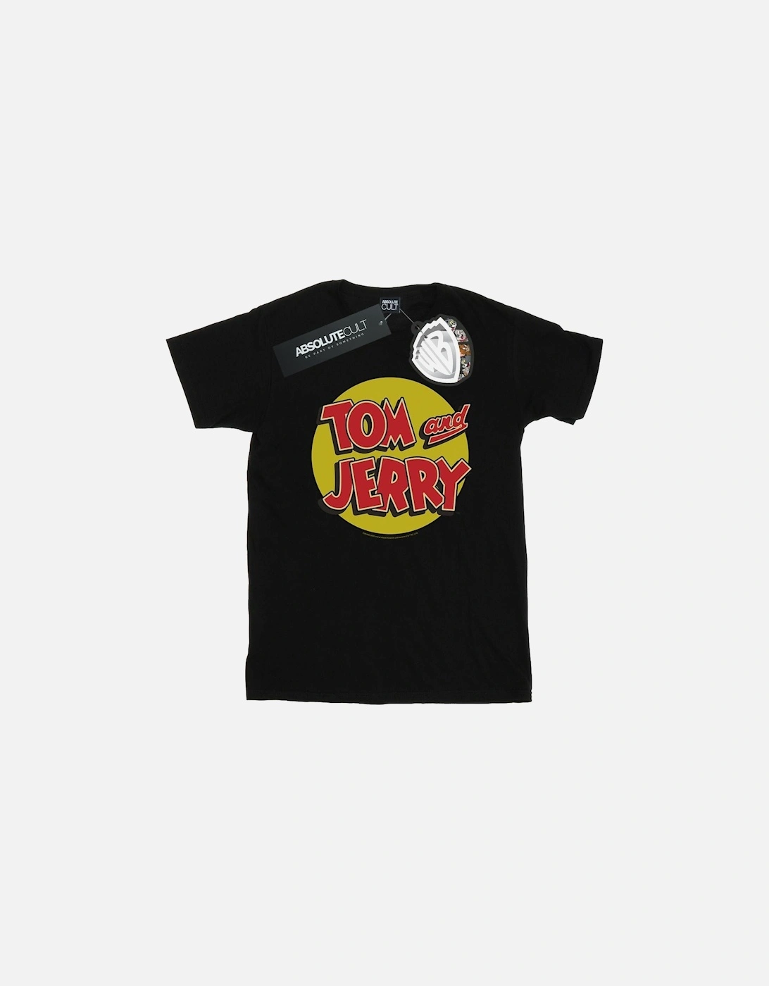Tom And Jerry Mens Circle Logo T-Shirt, 4 of 3