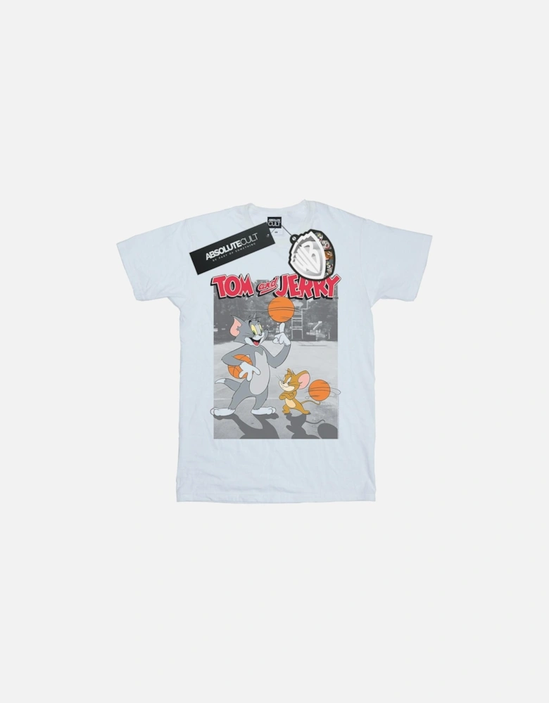 Tom And Jerry Mens Basketball Buddies T-Shirt