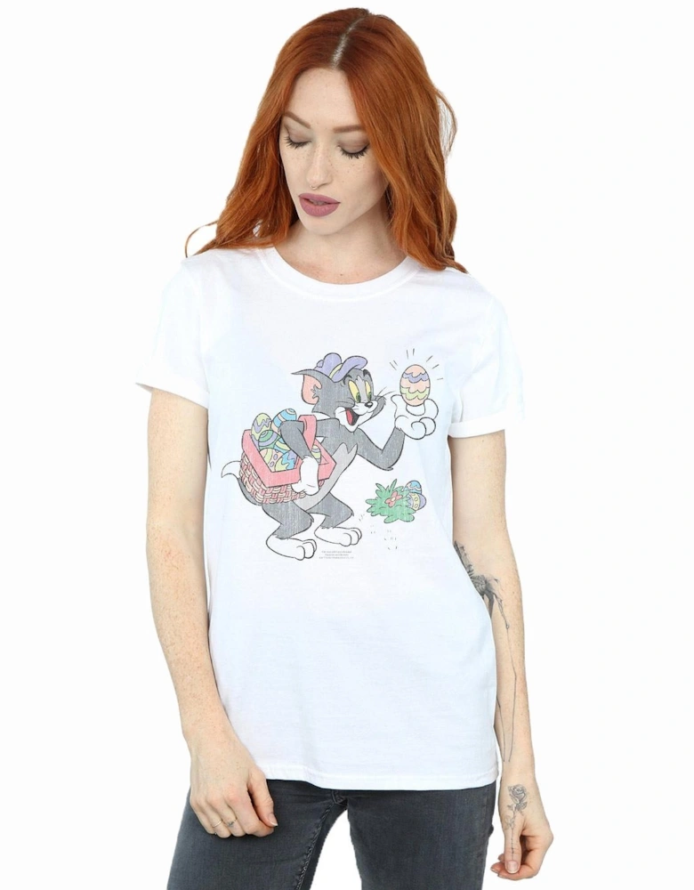 Tom And Jerry Womens/Ladies Egg Hunt Cotton Boyfriend T-Shirt