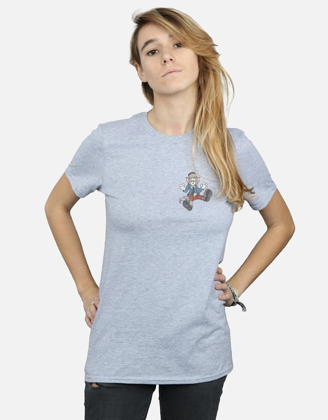 Tom And Jerry Womens/Ladies Frankenstein Tom Cotton Boyfriend T-Shirt