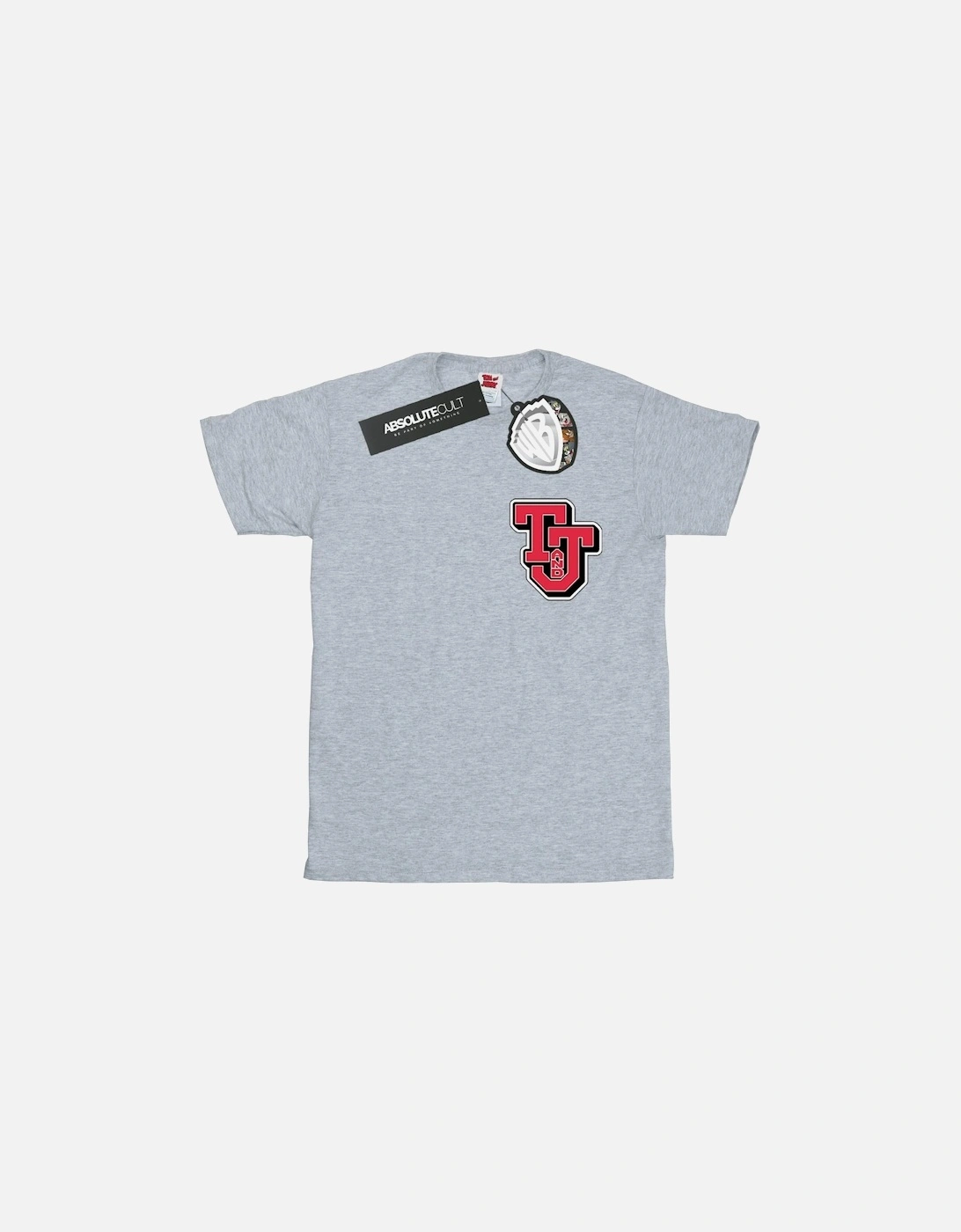 Tom And Jerry Womens/Ladies Collegiate Logo Cotton Boyfriend T-Shirt, 6 of 5