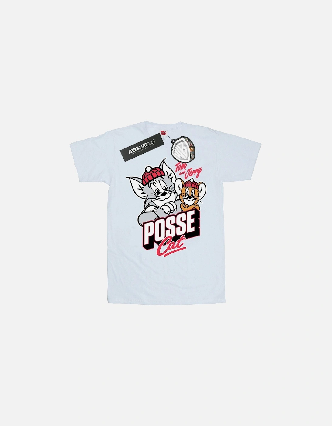 Tom And Jerry Womens/Ladies Posse Cat Cotton Boyfriend T-Shirt, 6 of 5