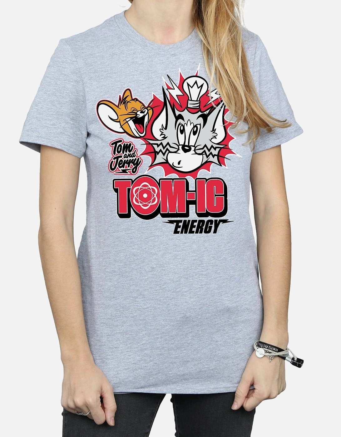 Tom And Jerry Womens/Ladies Tomic Energy Cotton Boyfriend T-Shirt