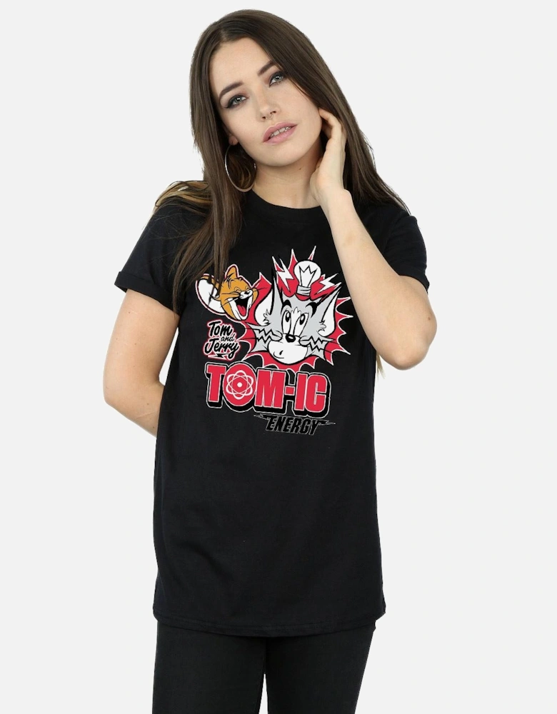 Tom And Jerry Womens/Ladies Tomic Energy Cotton Boyfriend T-Shirt