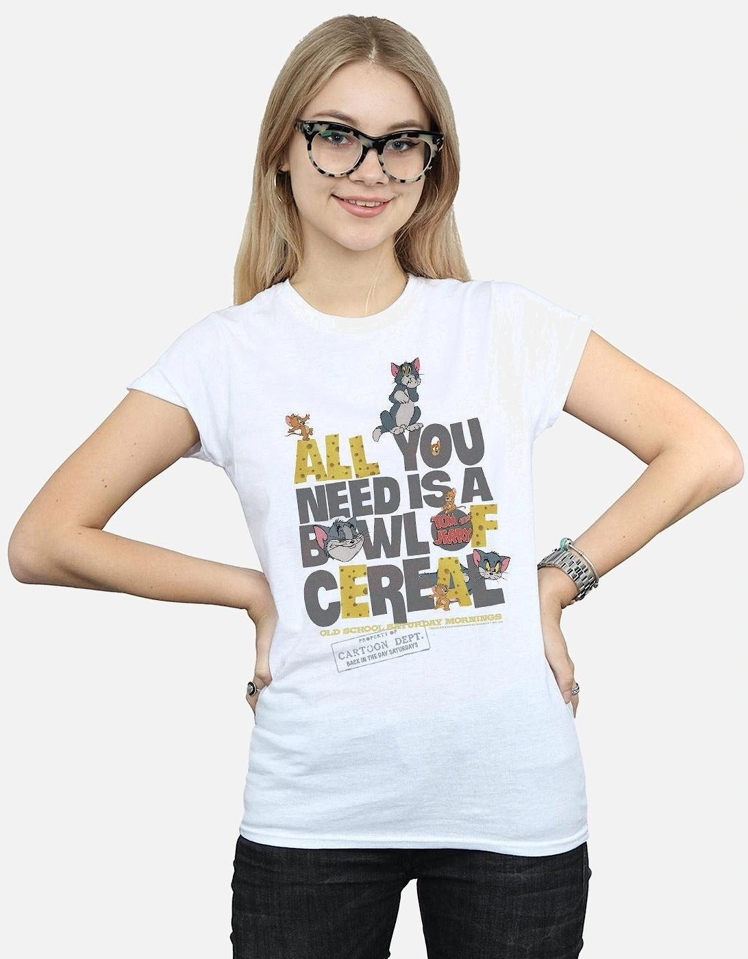 Tom And Jerry Womens/Ladies All You Need Is Cotton T-Shirt