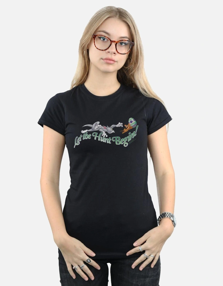 Tom And Jerry Womens/Ladies Let The Hunt Begin Cotton T-Shirt