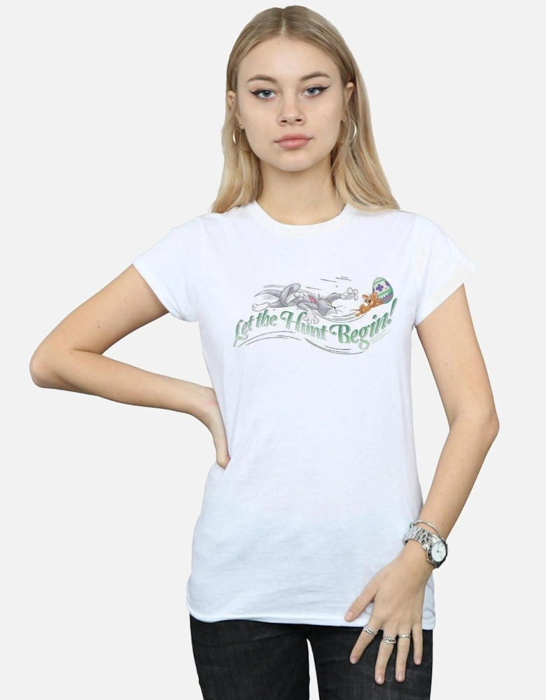 Tom And Jerry Womens/Ladies Let The Hunt Begin Cotton T-Shirt