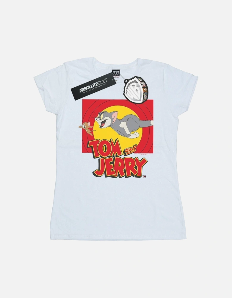 Tom And Jerry Womens/Ladies Chase Scene Cotton T-Shirt