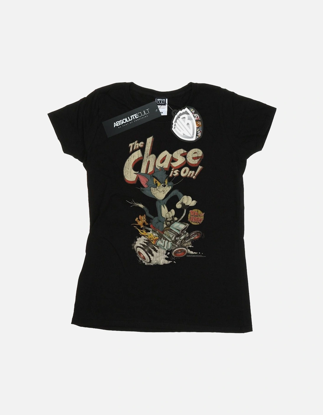 Tom And Jerry Womens/Ladies The Chase Is On Cotton T-Shirt, 4 of 3