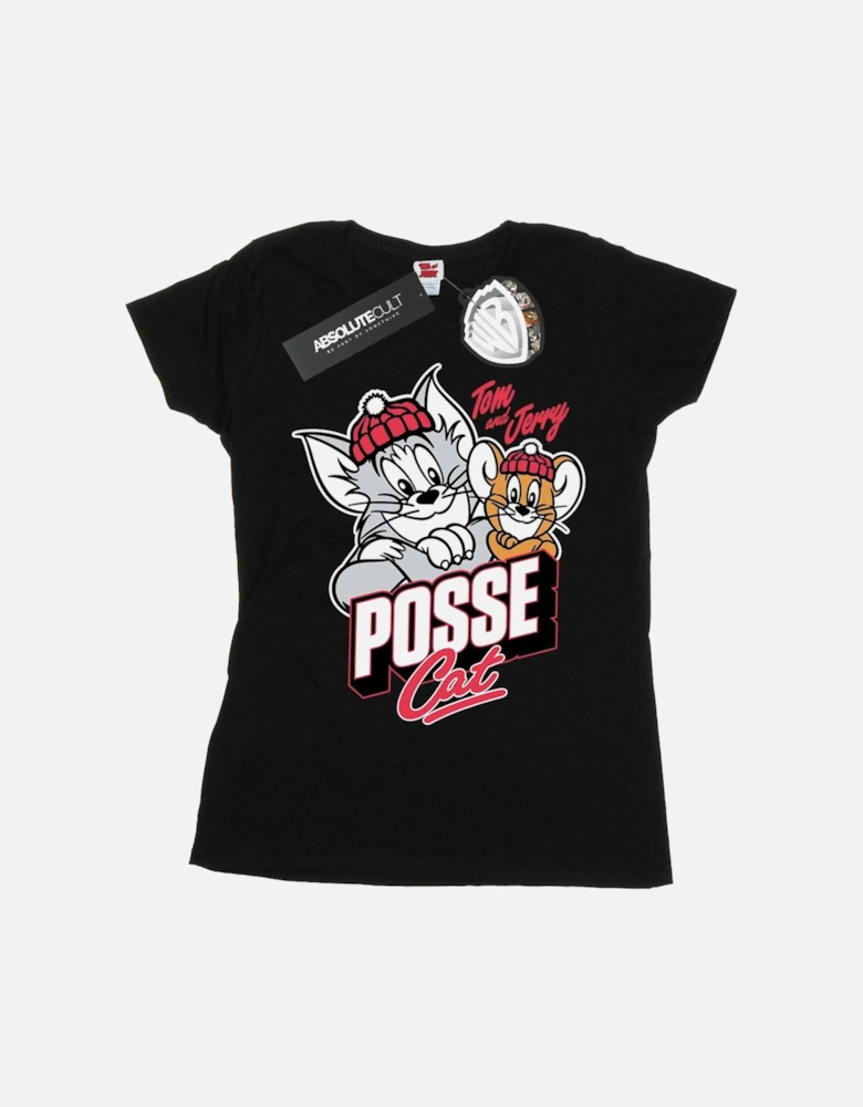 Tom And Jerry Womens/Ladies Posse Cat Cotton T-Shirt