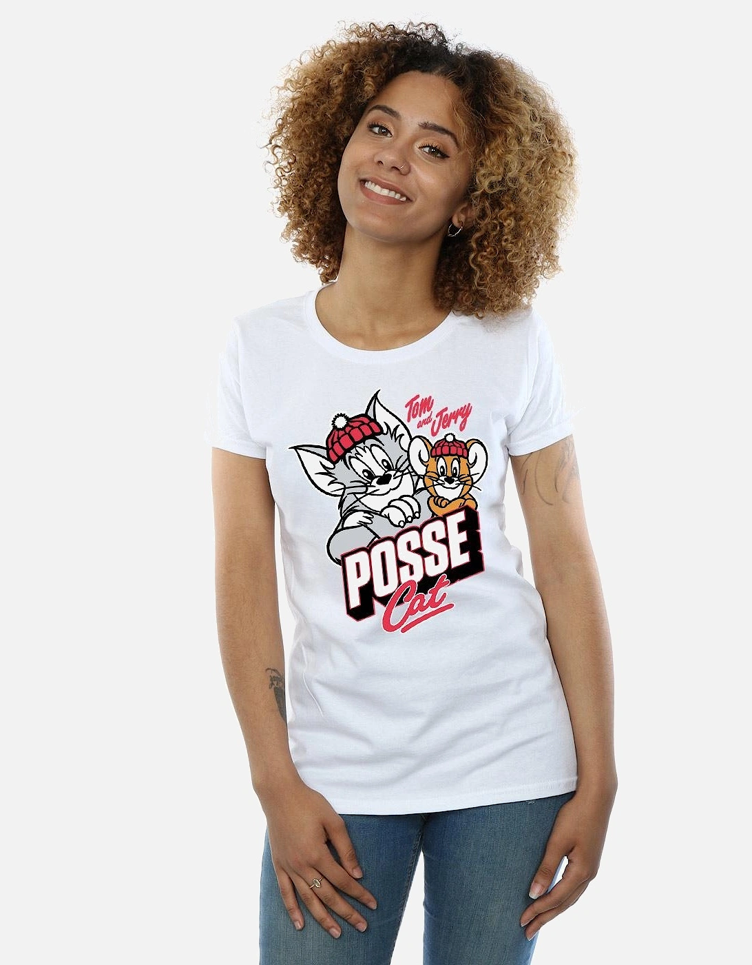 Tom And Jerry Womens/Ladies Posse Cat Cotton T-Shirt