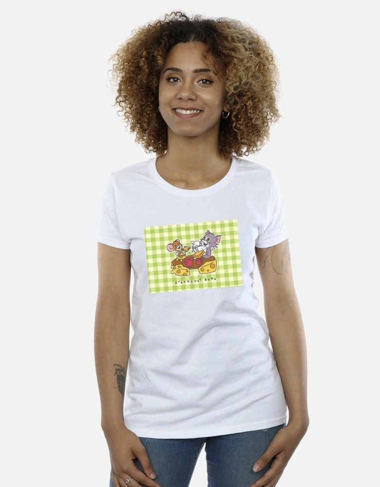 Tom And Jerry Womens/Ladies Breakfast Buds Cotton T-Shirt