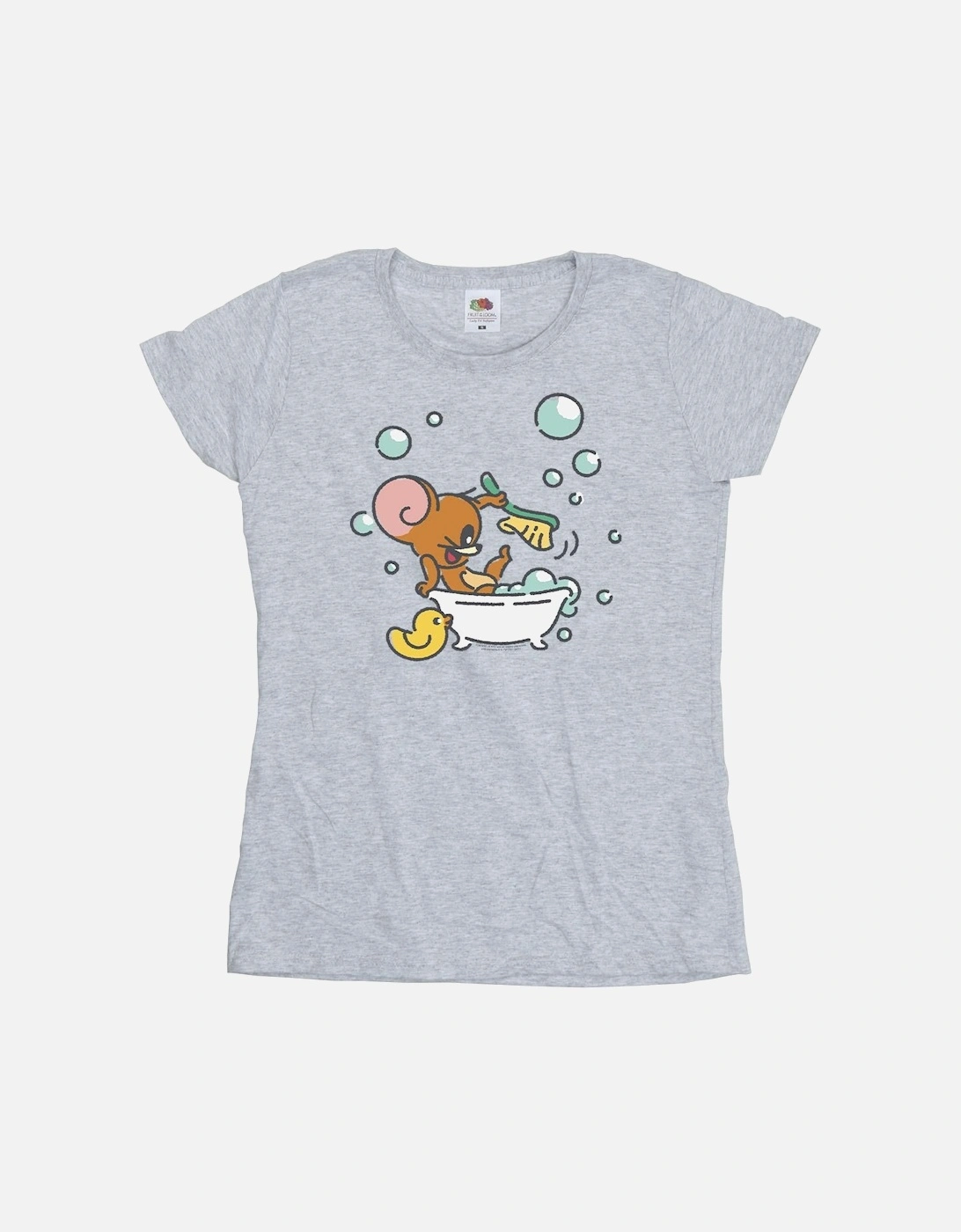 Tom And Jerry Womens/Ladies Bath Time Cotton T-Shirt, 3 of 2