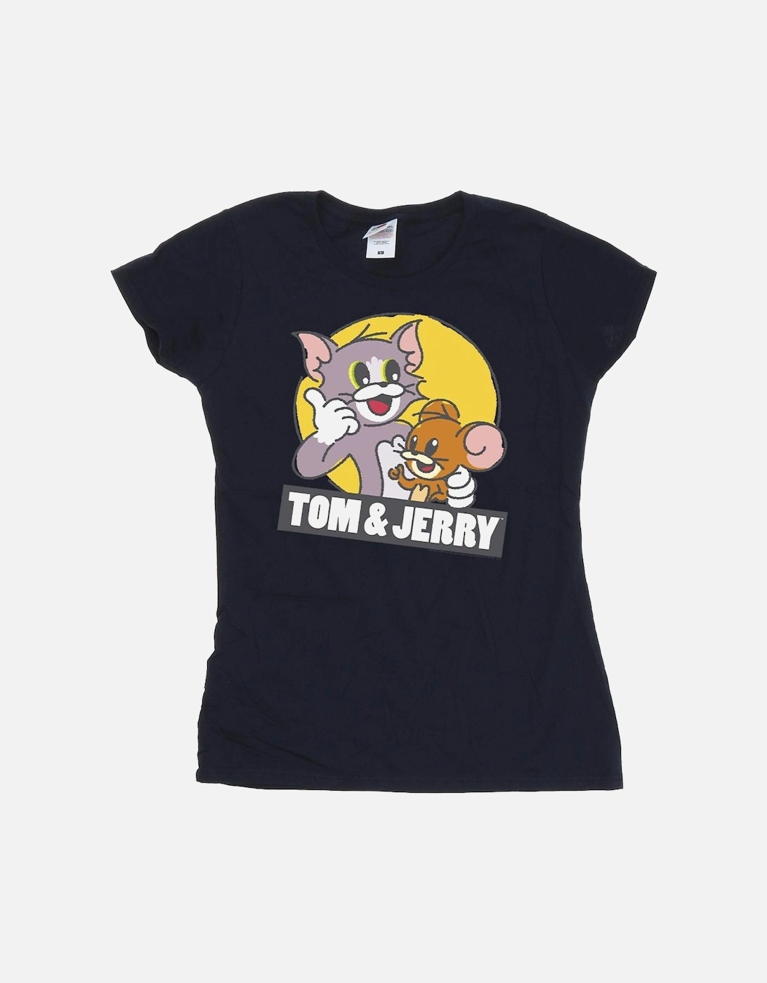 Tom And Jerry Womens/Ladies Sketch Logo Cotton T-Shirt, 4 of 3