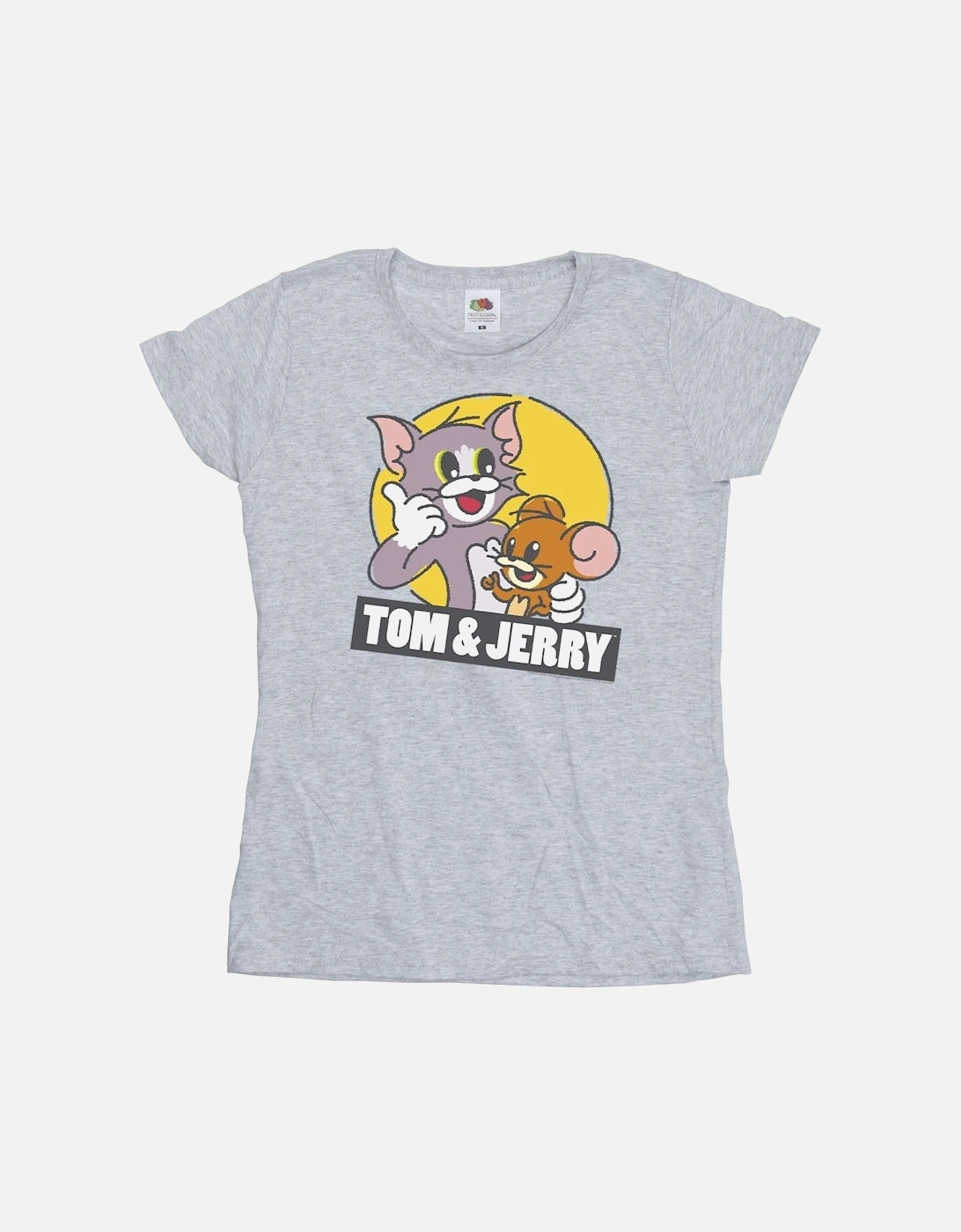 Tom And Jerry Womens/Ladies Sketch Logo Cotton T-Shirt, 3 of 2