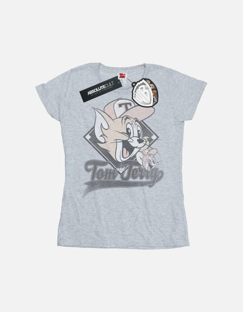 Tom And Jerry Womens/Ladies Baseball Caps Cotton T-Shirt