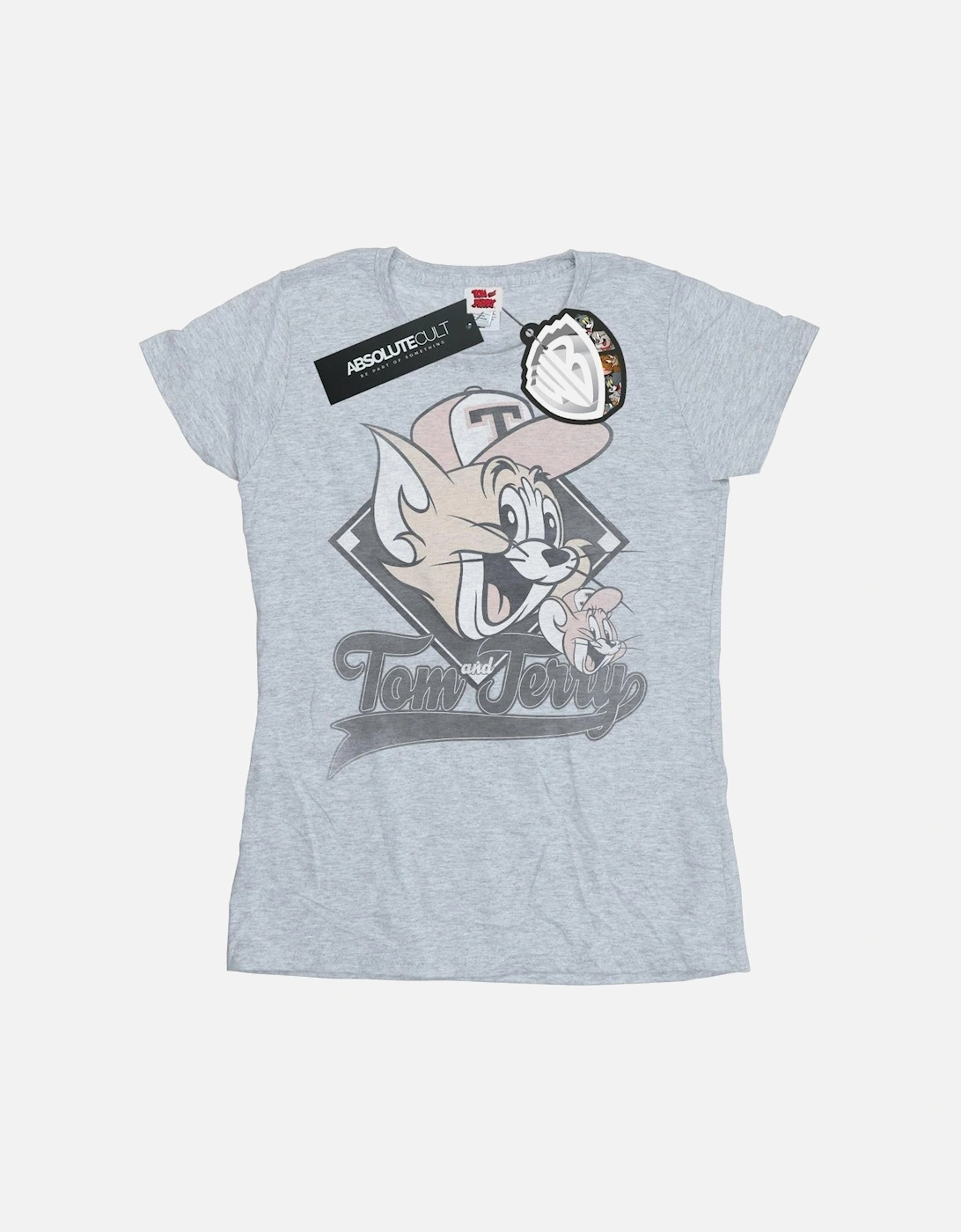 Tom And Jerry Womens/Ladies Baseball Caps Cotton T-Shirt, 6 of 5