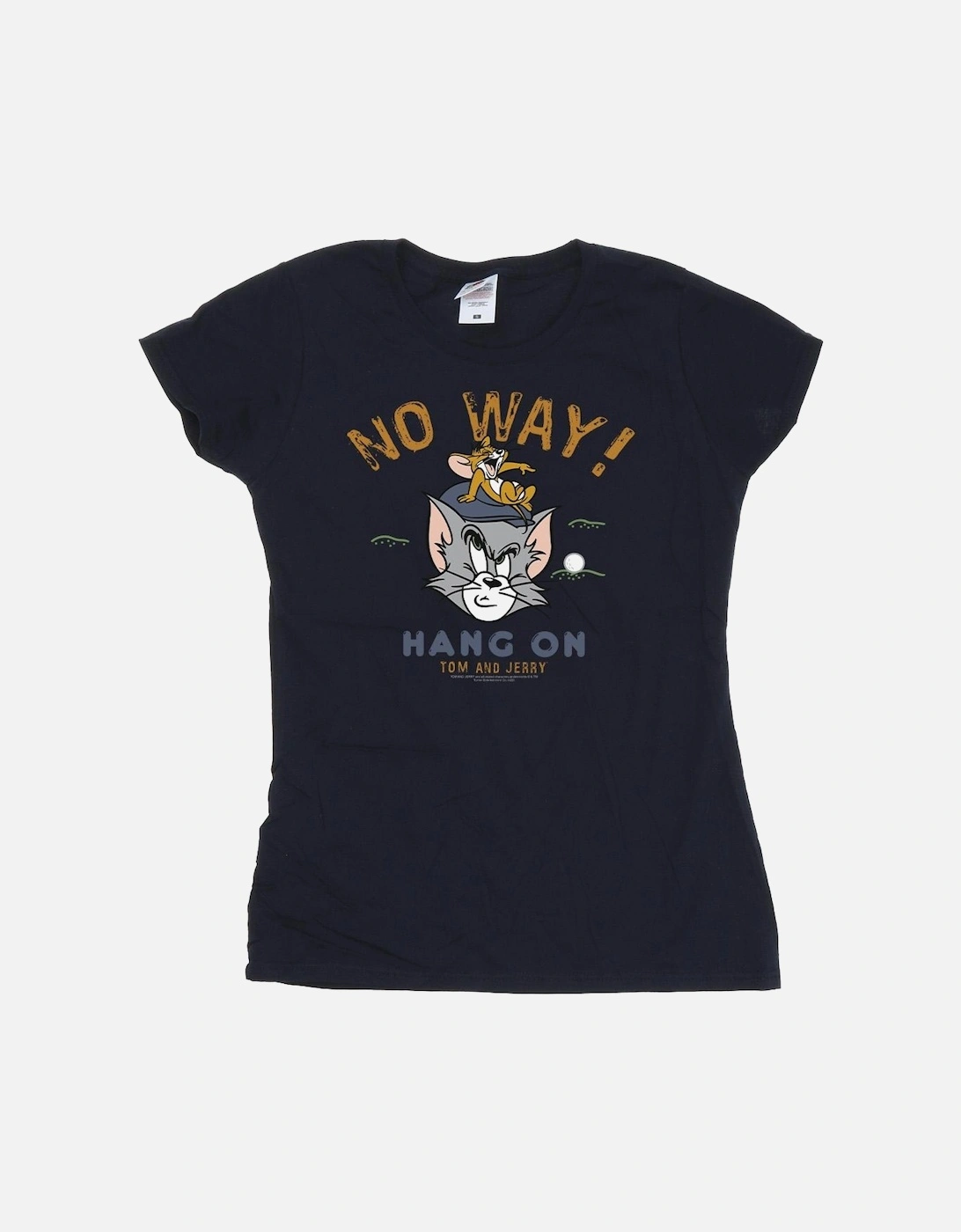 Tom And Jerry Womens/Ladies Hang On Golf Cotton T-Shirt, 4 of 3