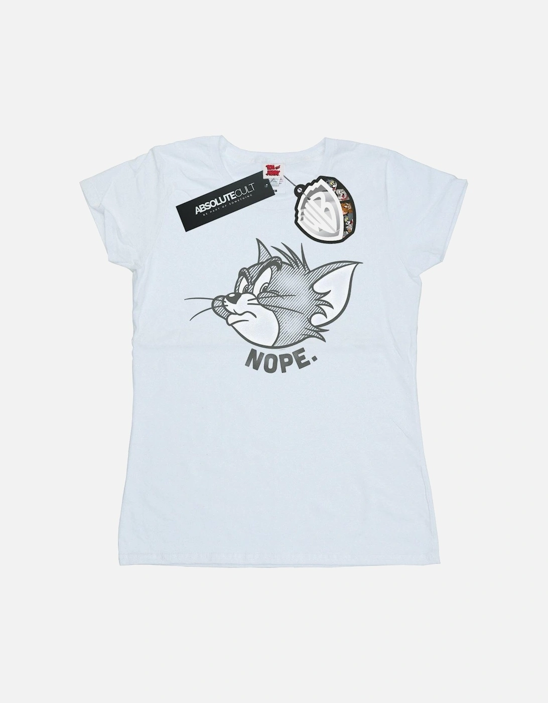 Tom And Jerry Womens/Ladies Nope Face Cotton T-Shirt, 6 of 5