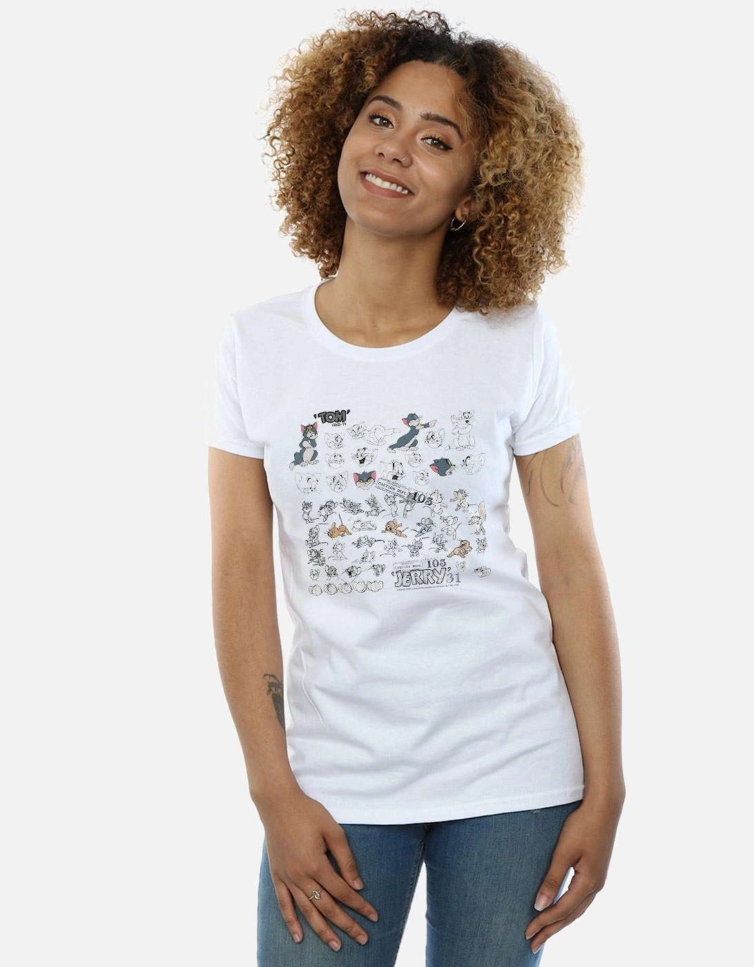 Tom And Jerry Womens/Ladies Cartoon Dept Cotton T-Shirt