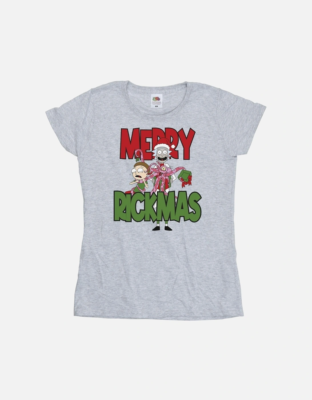 Womens/Ladies Merry Rickmas Cotton T-Shirt, 4 of 3
