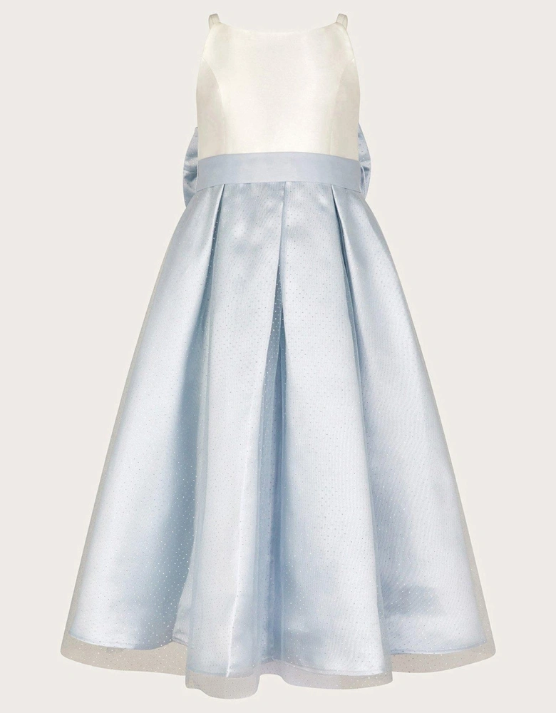 Girls Anastasia Maxi Glitter Tulle Dress - Pale Blue