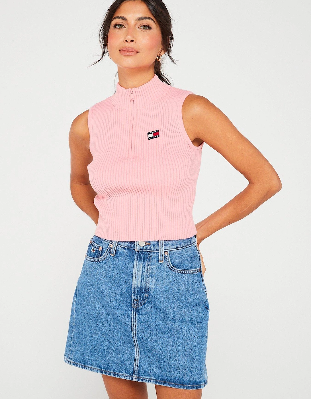 Sleeveless Knitted Top - Pink, 6 of 5