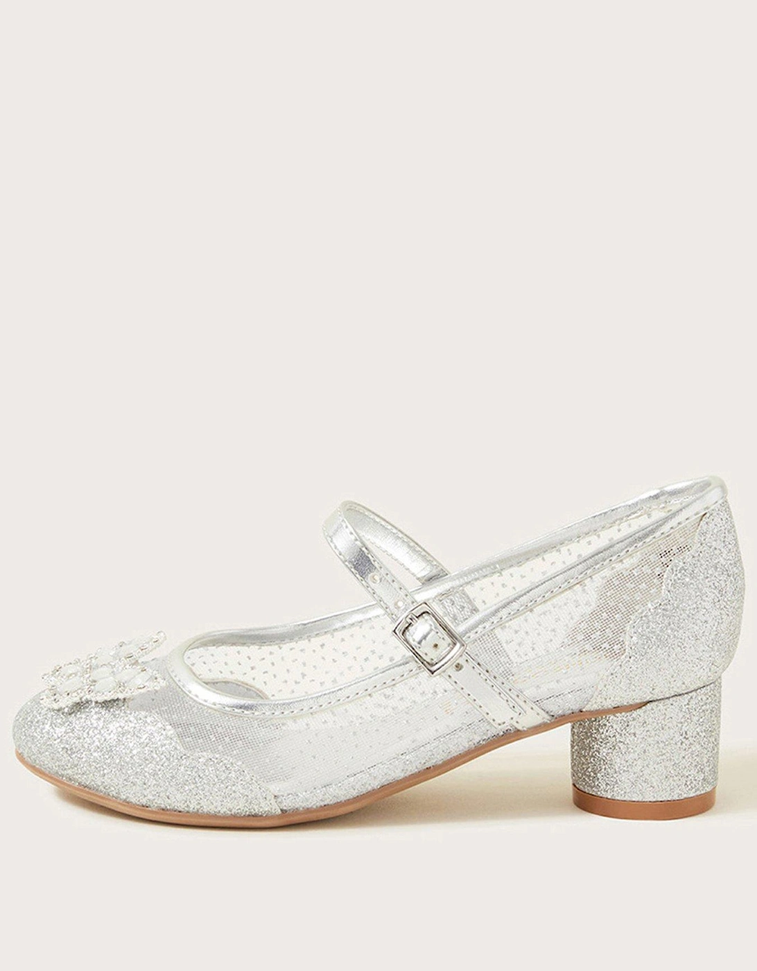 Girls Princess Butterfly Shoes - Silver, 2 of 1