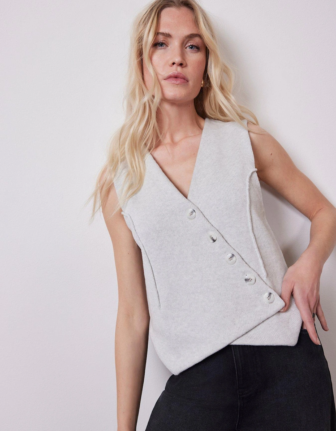 Grey Knitted Waistcoat, 2 of 1