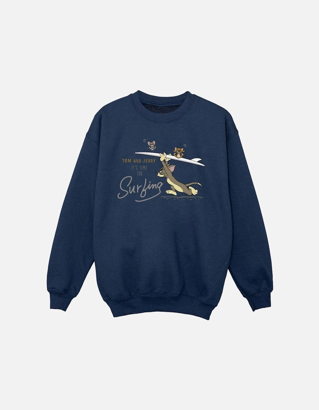 Tom And Jerry Girls It?'s Time For Surfing Sweatshirt, 4 of 3
