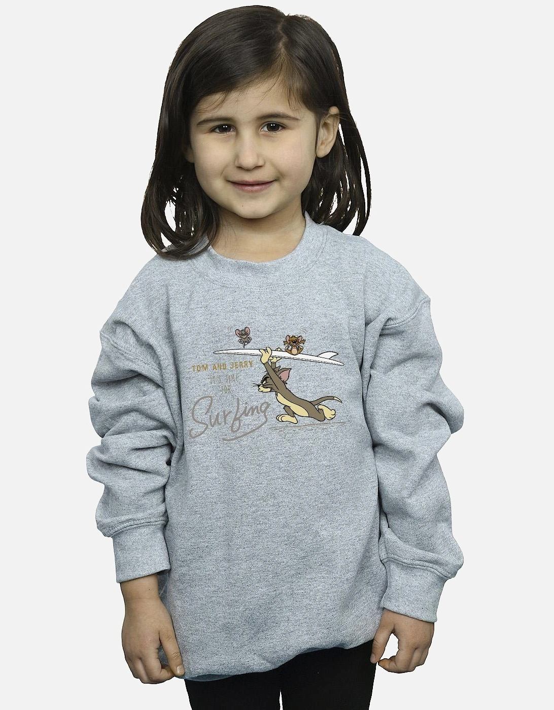 Tom And Jerry Girls It?'s Time For Surfing Sweatshirt