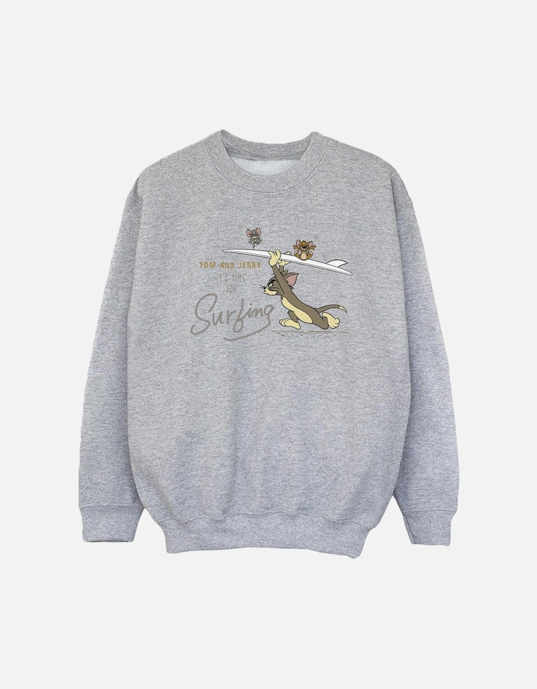 Tom And Jerry Girls It?'s Time For Surfing Sweatshirt, 4 of 3