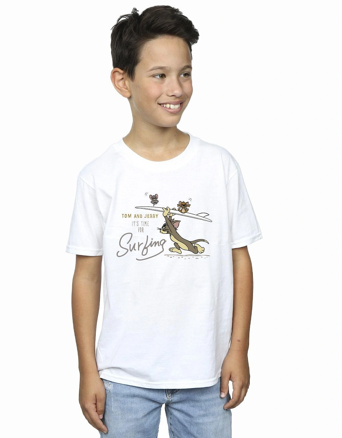 Tom And Jerry Boys It?'s Time For Surfing T-Shirt