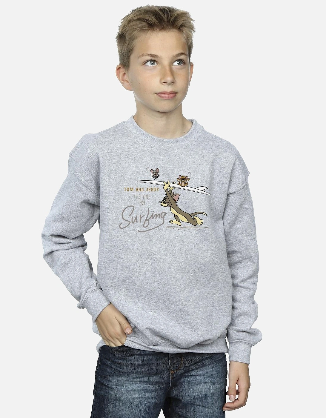 Tom And Jerry Boys It?'s Time For Surfing Sweatshirt